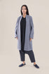 Short coat in furry wool blend